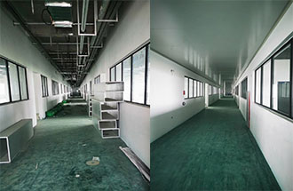 5月14日，志遠凈化工程項目傳回的新鄉(xiāng)市弘力電源電子無塵車間建設進度